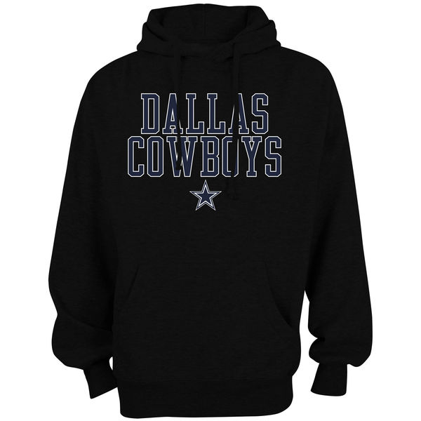 Men Dallas Cowboys Bendire Pullover Hoodie Black->dallas cowboys->NFL Jersey